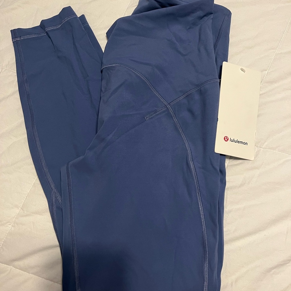 Lululemon Blue High-Waisted Leggings - Picture 3 of 3
